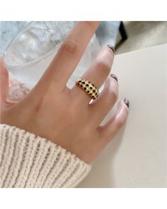 Fashion Creativity Frosty Wind Rhombus Ring Ladies