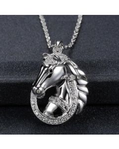 Horse To Success Mens Pendant Natal Zodiac Patron Saint Necklace