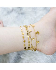 Stainless Steel Anklet Chain Foot Ornaments Female Casual Retro Travel Beach Anklet