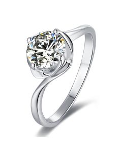 Fashion Bud 1 Carat Moissanite Ring