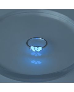 Lovers Hearts Glow-in-the-dark Rings