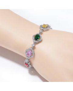 Women's Colorful Zircon Bracelet