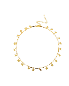 Simple and versatile five-pointed star clavicle chain necklace