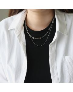 Chain double set chain necklace clavicle chain