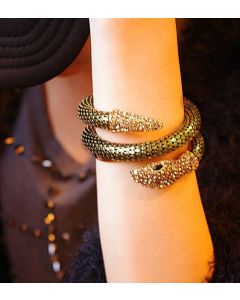 Creative Punk Full Diamond Multi-strand Snake Bracelet