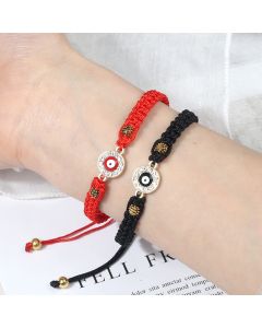 Bow Red Rope Safety Lock Devil's Eye Bracelet