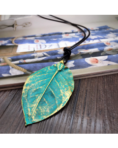 Imitation feather necklace pendant