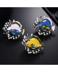 European And American New Marine Fish Corsage Accessories