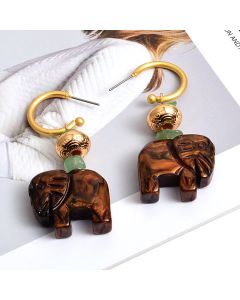 New European Style Fashion Cute Elephant Earrings