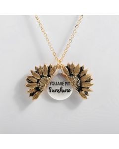 Double-sided Alloy Flower Short Clavicle