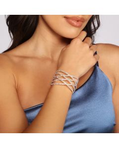 Retro Cross Wristband Bracelet