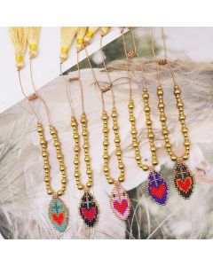 Fashion Hand-woven Heart Bracelet Tassel Simple