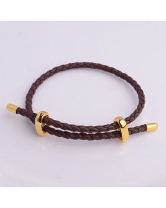 Adjustable Leather Rope Bracelet Wrist String Large Hole Bead Rope