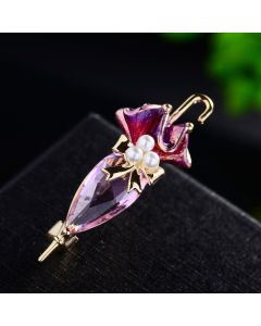 Creative Umbrella Enamel Zircon Clothing Pin Accessories