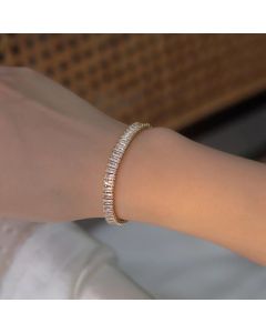 Crystal Zircon Bracelet Natural Baroque Pearl Bracelet