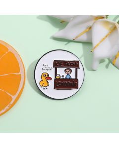 Cute Cartoon Duckling Alloy Brooch