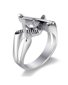 Stainless Steel Jewelry Ring Ring Personalized Titanium Steel Men's AG Letter Ring