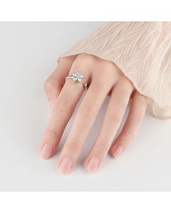 Flower Adjustable Opening Ring