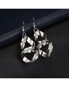Exaggerated Frosted Cross Earring Jewelry