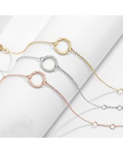 Stainless Steel Gold Plated Round Bracelet
