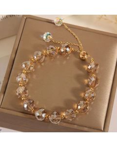 Refined Grace Crystal Woven Bracelet For Women