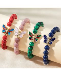 Butterfly Natural Stone Bracelet Ornament