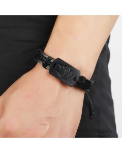 Euro American Punk Style Men's Leather Bracelet
