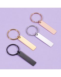 Glossy Can Carve Writing Keychain