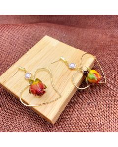 Autumn And Winter Wild Flower Earrings Mori Series
