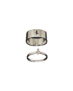 European and American Ins Hollow Airplane Ring Cross-border Men and Women Couple Ring Fashion Ring Bracelet Wedding Jewelry Gift