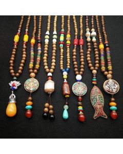 Accessories Bodhi Pendant Long Bead Necklace