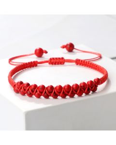 Bohemian Style Fashion Accessories Friendship Rope Bracelet Double Row Beads