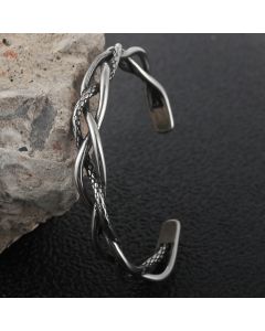 Retro Stainless Steel Hollow Snake Bracelet