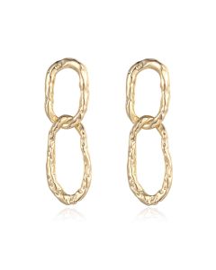 Retro Irregular Large Ring Earrings
