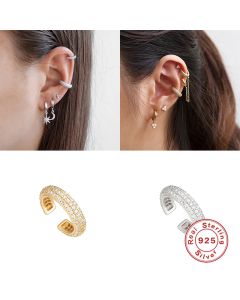 S925 Sterling Silver Light Luxury Diamond Personality Earrings