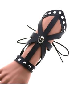 Leather Wax Rope Hollow Wristband