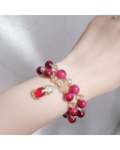 Zhaocai Transshipment Tiger Eye Stone Fox Bracelet