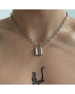 Simple Alloy Metal Clavicle Chain