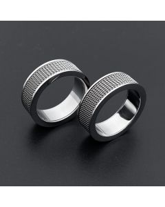 Hot Fashion Trend Stainless Steel Mesh Face Ring