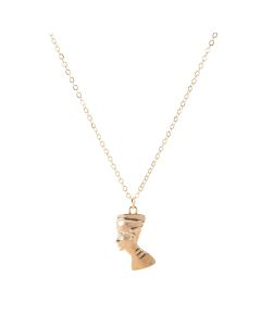 Ancient Egyptian Queen Necklace Pendant Light Gold Egyptian Neferti Avatar Jewelry