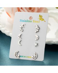 Stainless Steel Small Ear Studs Suit Compact Design
