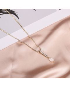 Ladies 14K Real Gold European And American Temperament Female Retro Clavicle Chain