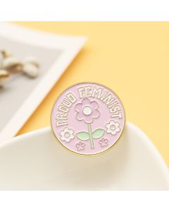 Creative Flowers Metal Enamel Cartoon Brooch