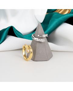 European And American Simple Personality Geometric Snake Ring