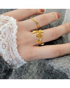 Gentle and color-fast rose ring