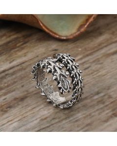 Alloy Retro Geometric Backbone Ring Opening Adjustable