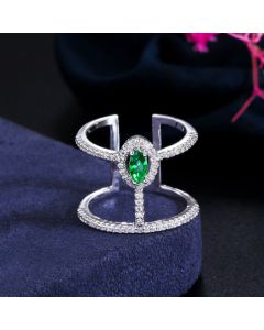 Temperament Ring Simple Trend Micro-inlaid Zircon