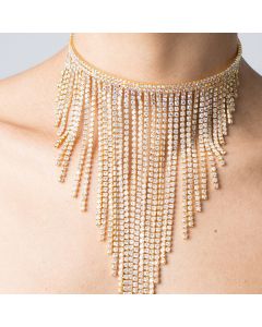 Exaggerated New Diamond-studded Clavicle Chain