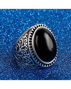 Men's New Fashion Domineering Large Ring Inlaid With Gemstones