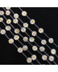 Natural Shell Small Daisy Loose Beads